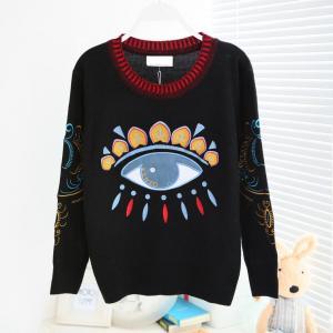 Women's Clothing Eye Pattern Sweaters..