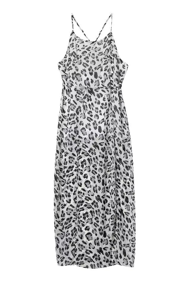 Women's Fashion Sexy Leopard Print Chiffon Dresses WQZ19915 on Luulla